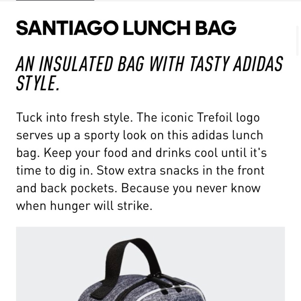 😍Adidas Originals Santiago Lunch Bag - Picture 4 of 8
